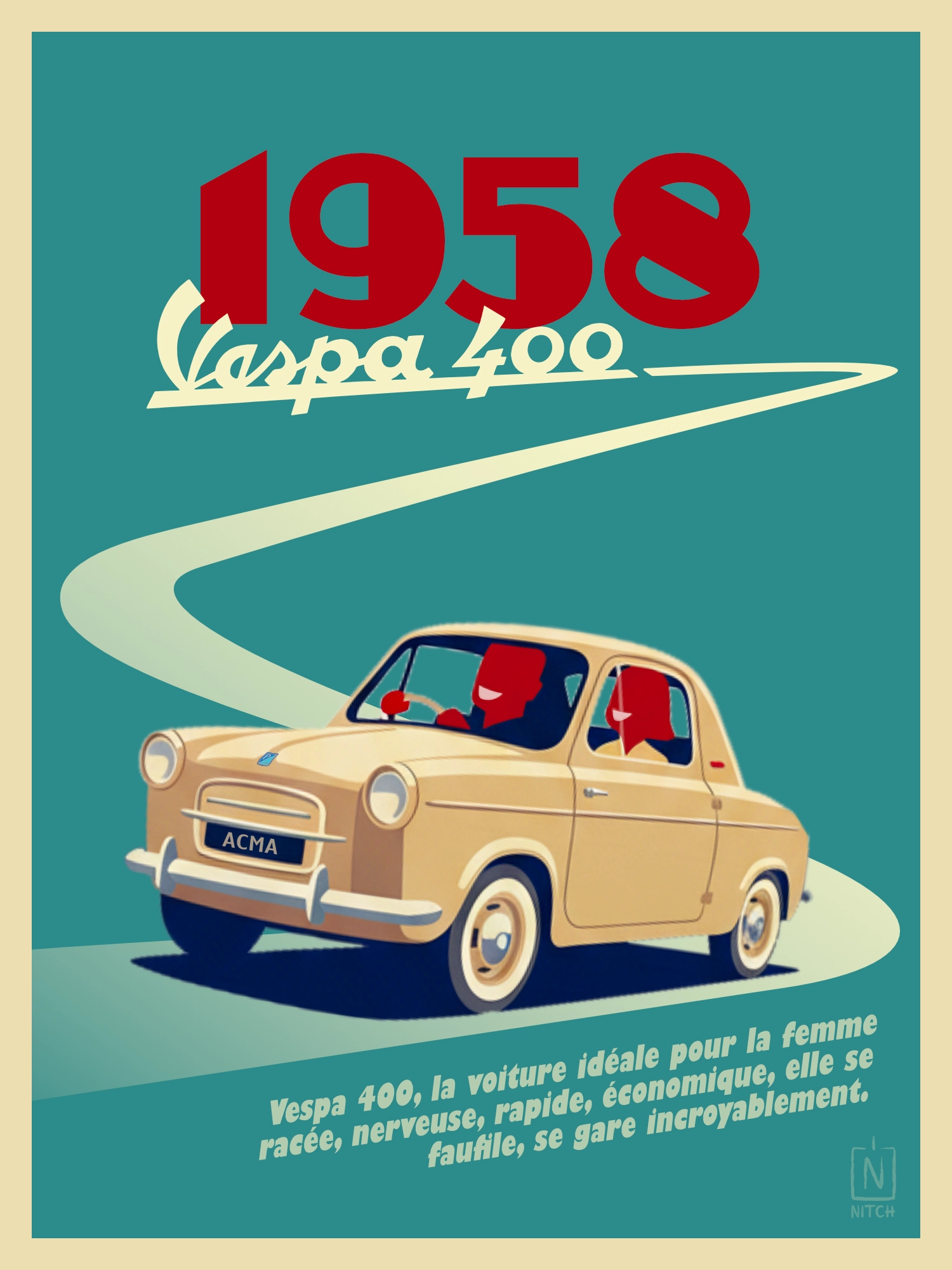Vespa 400 1958 2 Vespa 400 1958 2